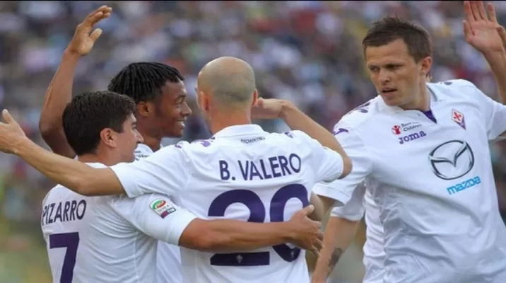 Juan Manuel Vargas fue capitán de la Fiorentina en goleada sobre el Bologna Juan Manuel Vargas fue capitán de la Fiorentina en goleada sobre el Bologna