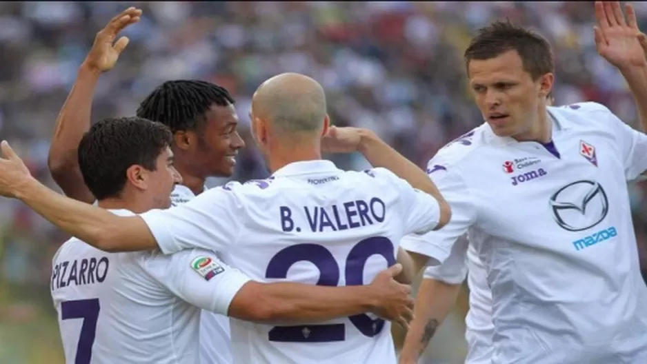 Juan Manuel Vargas fue capitán de la Fiorentina en goleada sobre el Bologna