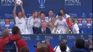 Jugadores del Real Madrid irrumpieron en conferencia de Ancelotti