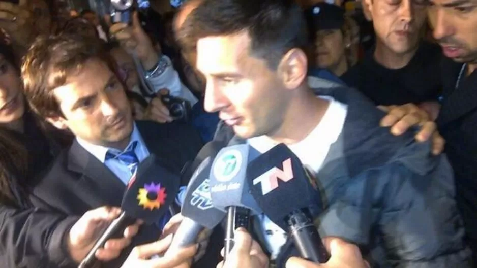 Lionel Messi llegó a Argentina para iniciar preparación al Mundial 2014