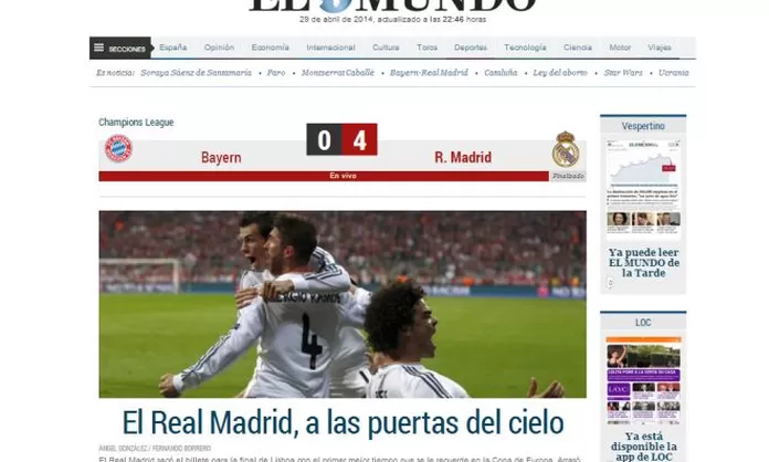 La Prensa Mundial Se Rinde A Los Pies Del Real Madrid Tras Aplastar Al ...