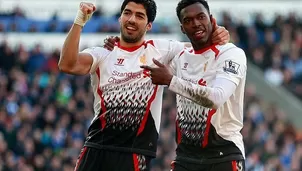 Luis Su&aacute;rez y Daniel Sturridge (2013-14)