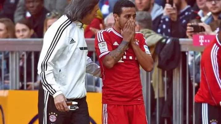 Thiago Alcantara corre el peligro de no jugar el Mundial por lesión Thiago Alcantara corre el peligro de no jugar el Mundial por lesión