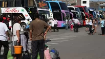 Buses de terminal de Yerbateros. Foto: Agencia Andina