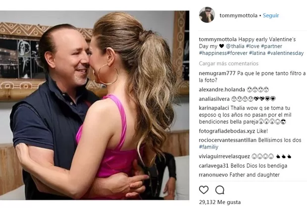 Día de San Valentín: Tommy Mottola saludó así a Thalía previo a la fecha