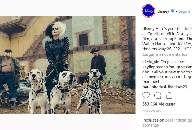 Disney Cruella de Vil Emma Stone