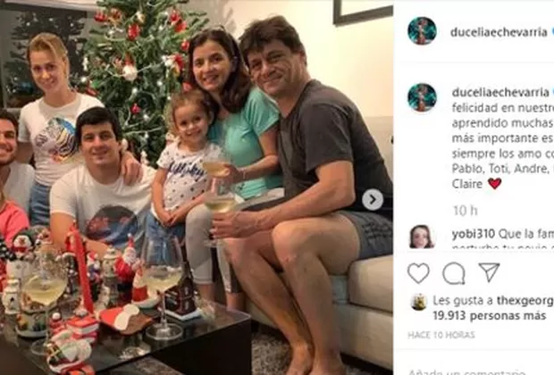 Ducelia Echevarría recibió el Año Nuevo con Domingo Salas