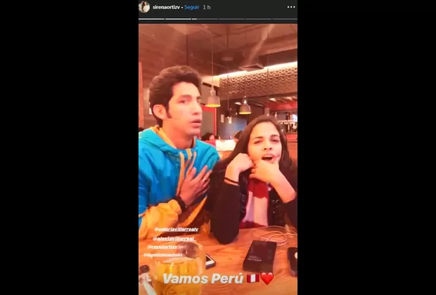 DVAB: Raysa Ortiz y Santiago Suárez disfrutan así del Perú vs. Chile