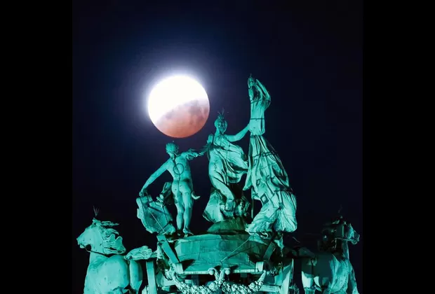 Estas son las fotos más cautivantes de la “Superluna de sangre”