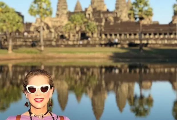 Edith González: mira como la pasa la actriz mexicana en Camboya