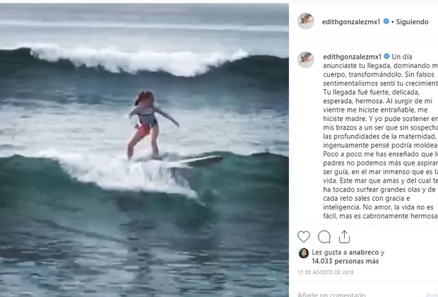 Edith González hija