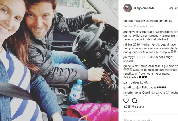 Emilia Drago está embarazada