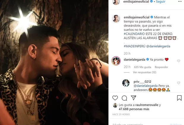 Emilio Jaime publica románticas fotos junto a Daniela Legarda 