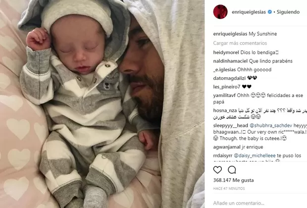 Hijo de Enrique Iglesias y Anna Kournikova