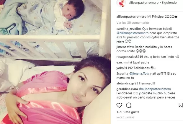 Nuevas fotos del hijo de Erick Elera y Allison Pastor