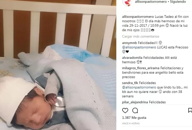 Nació el segundo hijo de Erick Elera 