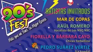 El 90’s Fest se llevará a cabo este 18 de noviembre en el Green Arena 