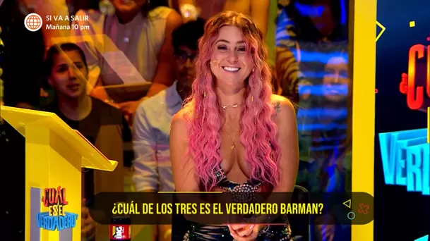 Ducelia Echevarría quedó impresionada con los coqueteos de Abel Lobatón. Fuente: AméricaTV