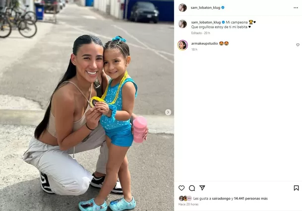 Samahara Lobatón feliz con el triunfo de su hija / Instagram Samahara Lobatón feliz con el triunfo de su hija / Instagram