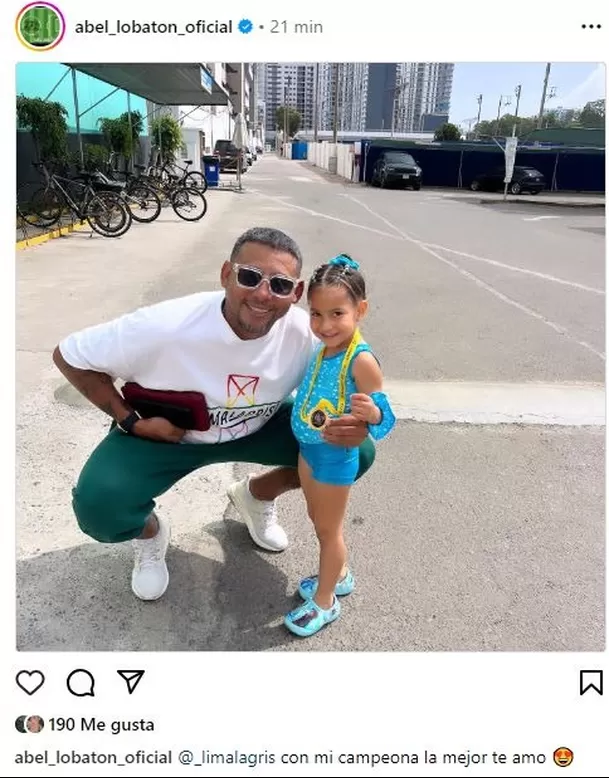 Abel Lobatón y su nieta Xianna / Instagram Abel Lobatón y su nieta Xianna / Instagram