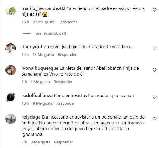 Abel Lobatón generó controversia por comentario sobre pelea entre Samahara y Bryan Torres / Instagram