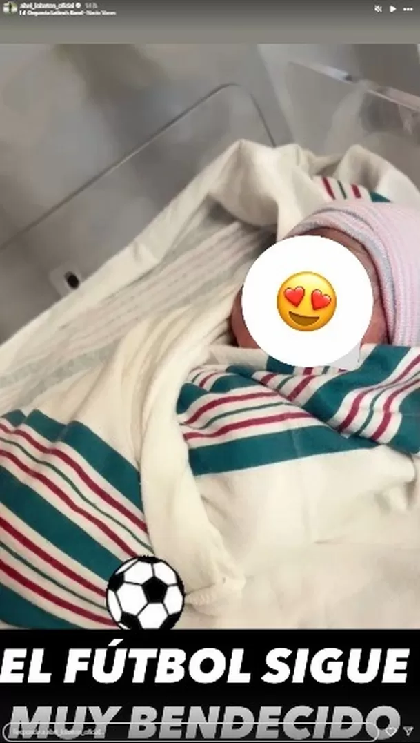 Abel Lobatón dedicó mensaje a tercer bebé de su hija Samahara. Fuente: Instagram