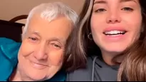 Flavia Laos compartió imágenes del tierno reencuentro con su abuelo tras dpias de estar internado en una clínica/Foto y video: Instagra