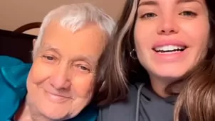 Flavia Laos compartió imágenes del tierno reencuentro con su abuelo tras dpias de estar internado en una clínica/Foto y video: Instagra