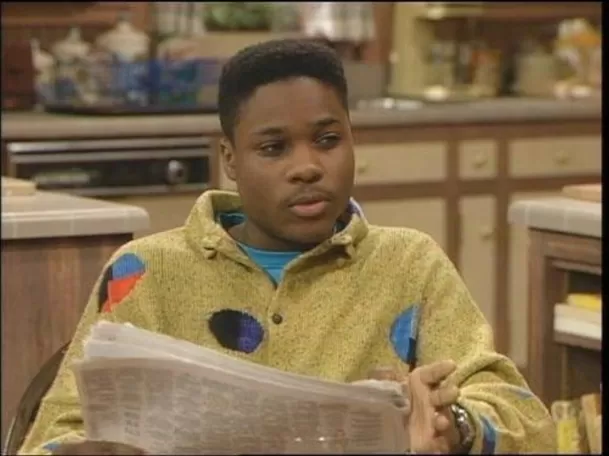 Malcolm-Jamal Warner en la serie 'The Cosby Show'. Fuente: Captura