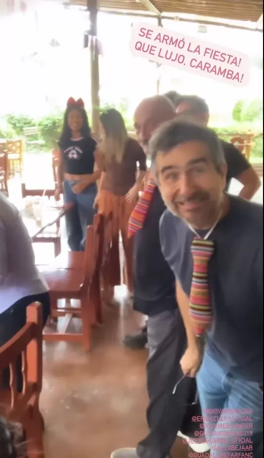 Parte del elenco celebró a la actriz en un colorido almuerzo en Pachacamac/Foto: Instagram