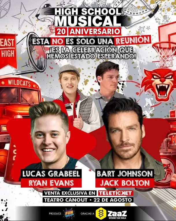 Actores de 'High School Musical' llegan al Perú / IG: Fun Meeting Actores de 'High School Musical' llegan al Perú / IG: Fun Meeting