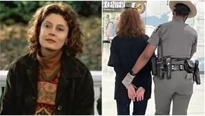 Susan Sarandon fue detenida durante protesta en Nueva York. Fuente: Captura AMC