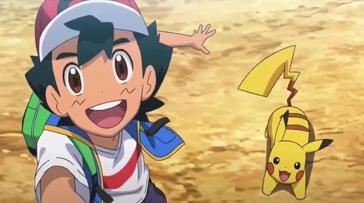 Ash y Pikachu se despidieron Ash y Pikachu se despidieron