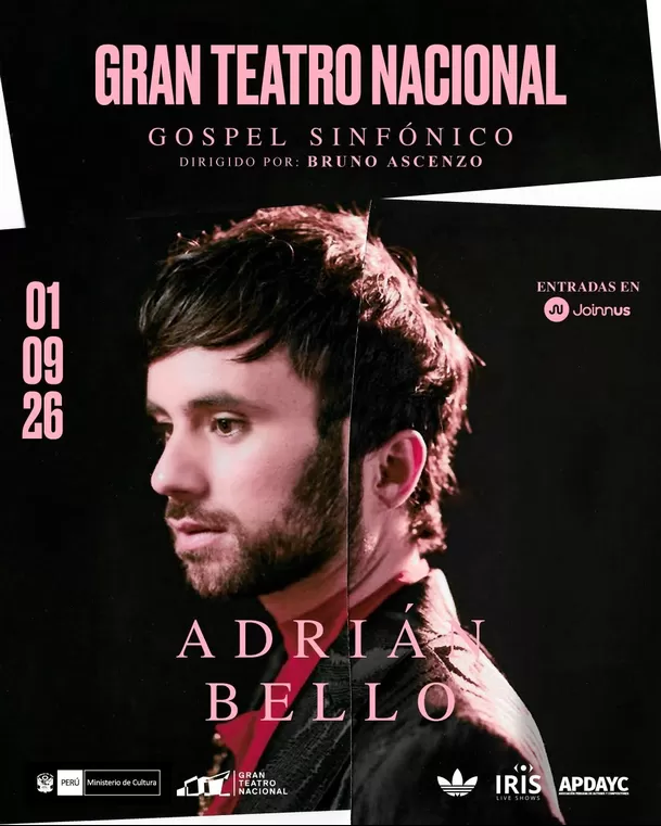 Adrián Bello anunció su esperado debut en el Gran Teatro Nacional con un espectáculo en formato Gospel Sinfónico
