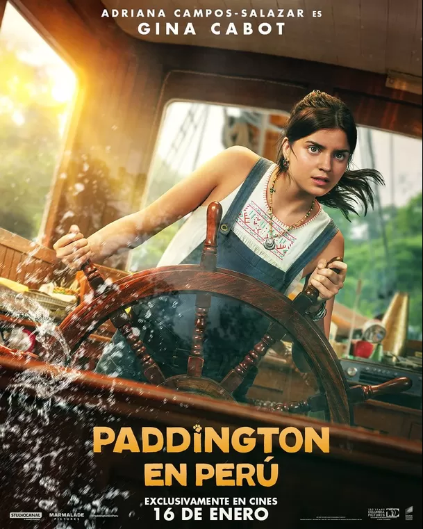 Adriana Campos Salazar prestó su voz para el personaje de Gina Cabot en 'Paddington en Perú'/Instagram