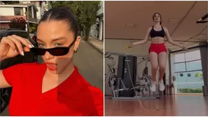 Adriana Campos Salazar mostró su rutina de ejercicios. Fuente: AméricaTV
