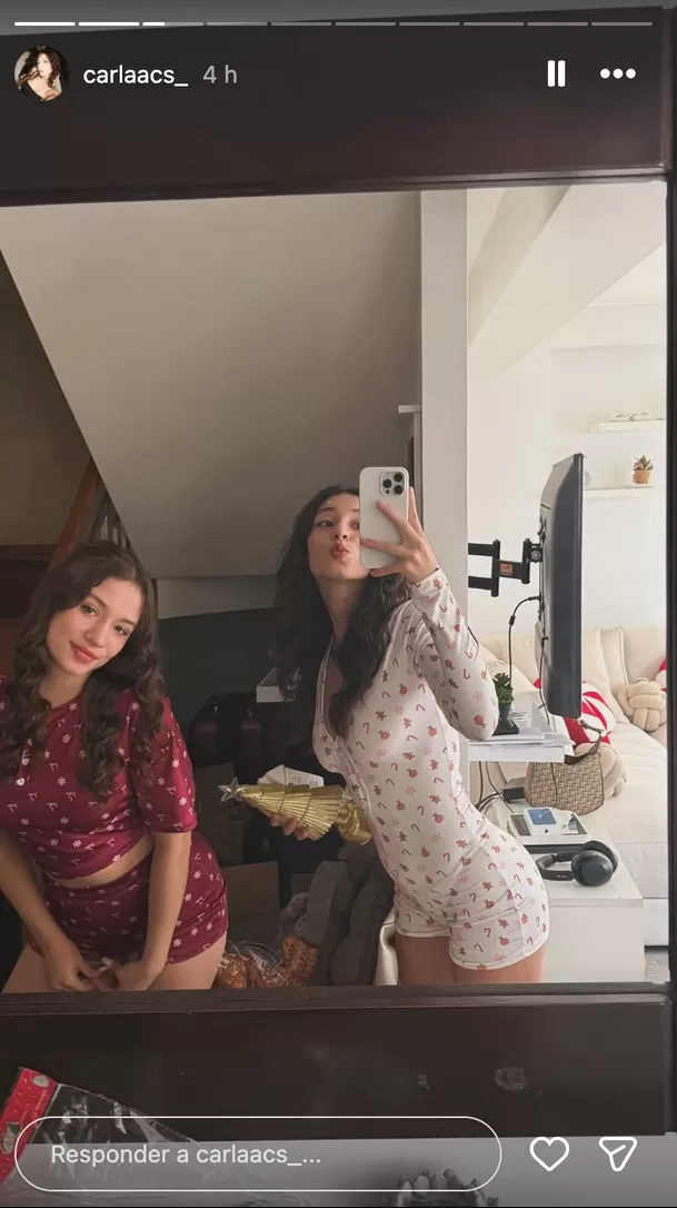 Adriana y Carla Campos Salazar juntas en historia de Instagram. Foto: Instagram Adriana y Carla Campos Salazar juntas en historia de Instagram. Foto: Instagram