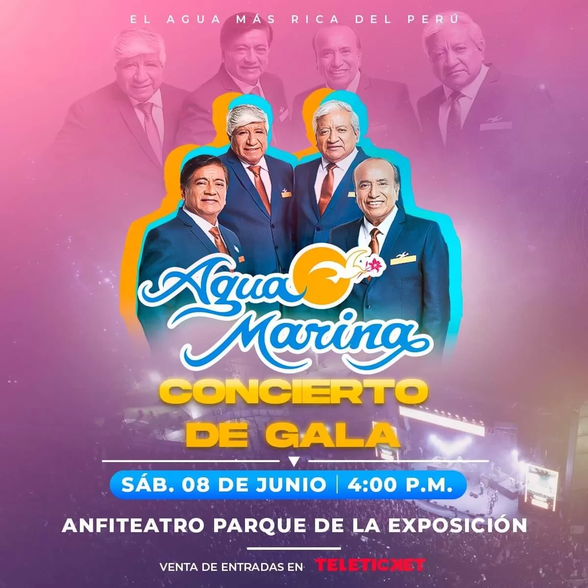 Concierto de gala de 'Agua Marina' será el 8 de junio en el Anfiteatro del Parque de la Exposición