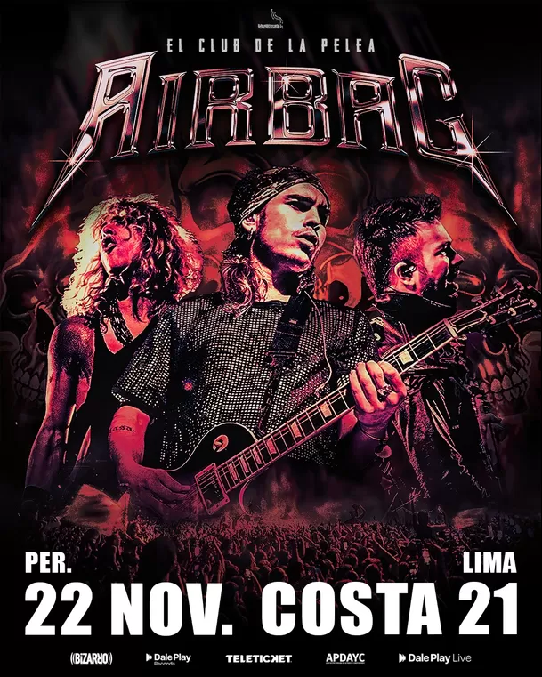 Airbag se presentará en Lima el próximo 22 de noviembre / Instagram