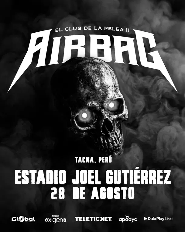 Concierto de Airbag en Tacna en agosto / @airbag.oficial Concierto de Airbag en Tacna en agosto / @airbag.oficial