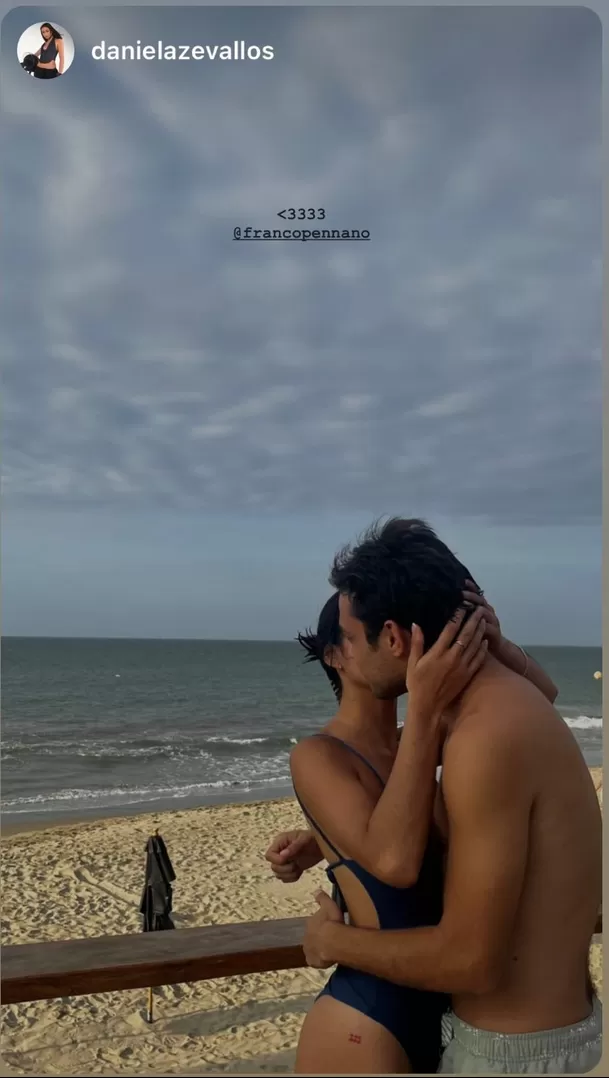 Franco Pennano, Cristóbal Montalbán en 'Al Fondo Hay Sitio' se mostró muy enamorado de Daniela Zevallos, la modelo que le robó el corazón/Foto: Instagram