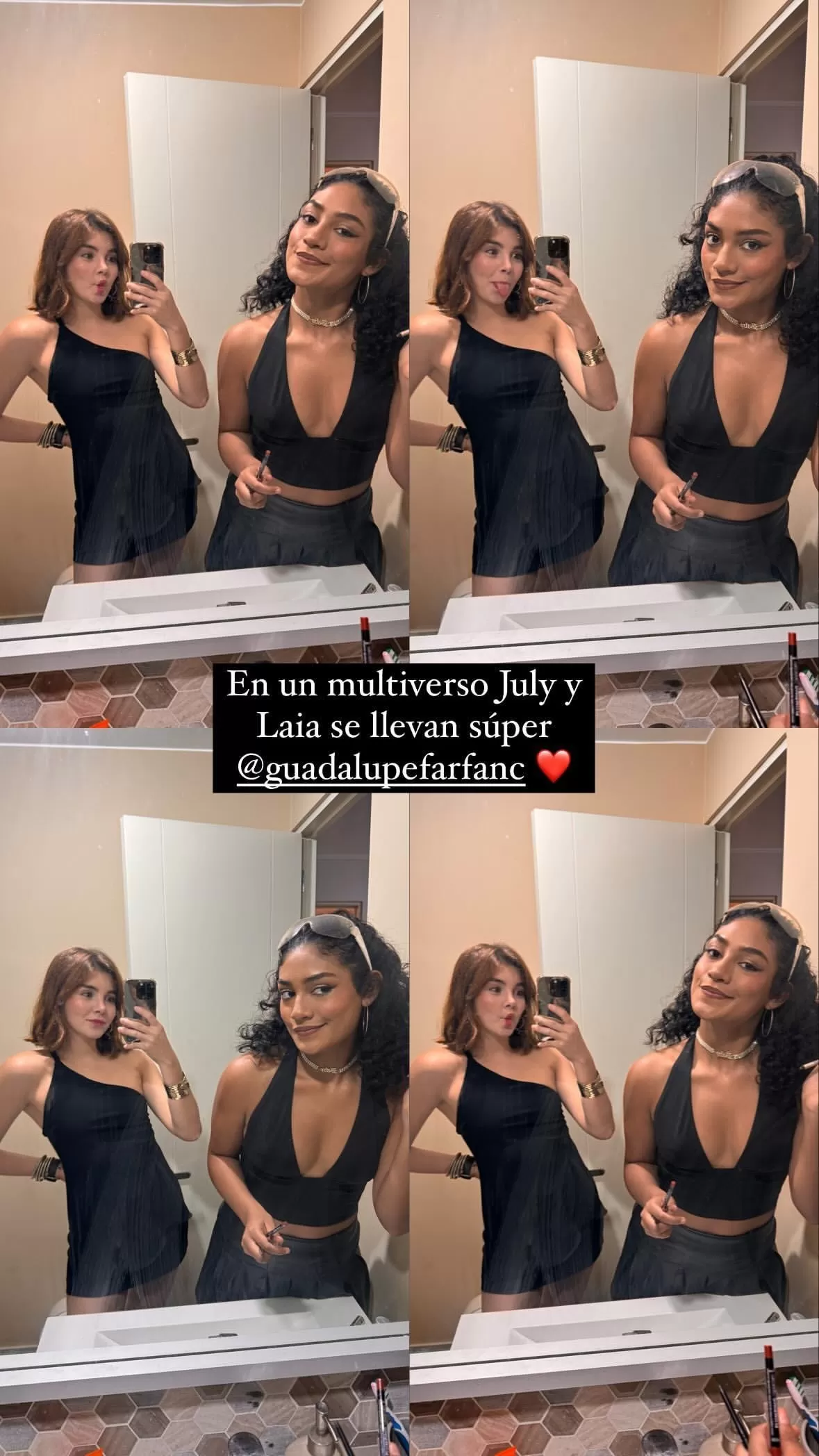 Alex Béjar y Guadalupe Farfán se llevan muy bien en la vida real / Instagram