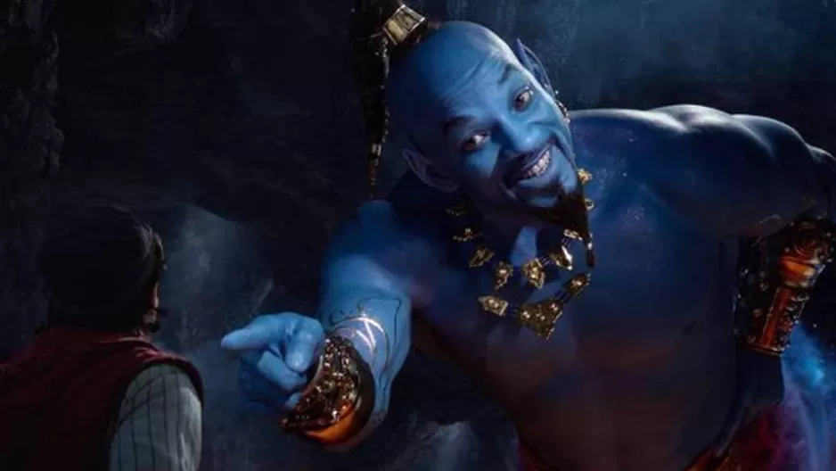 Will Smith como el Genio en la película 'Aladdin'