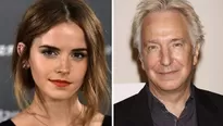 Emma Watson y Alan Rickman compartieron roles en la saga de Harry Potter 