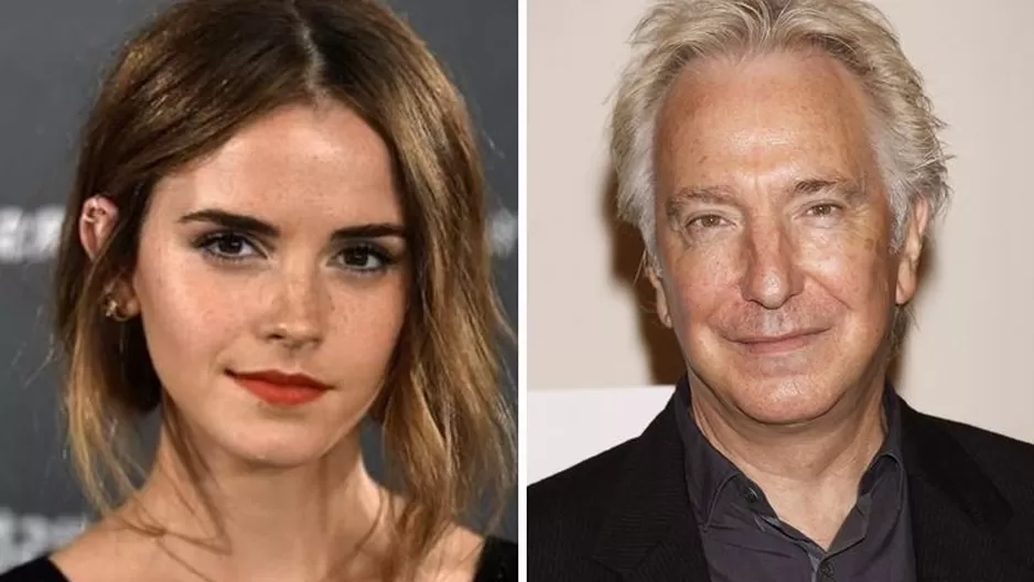 Emma Watson y Alan Rickman compartieron roles en la saga de Harry Potter 