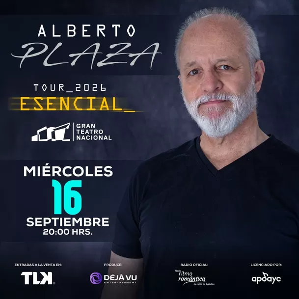 Alberto Plaza regresa a Lima con su 'Tour Esencial 2026' en el Gran Teatro Nacional y las entradas ya están disponibles. Foto: Difusión