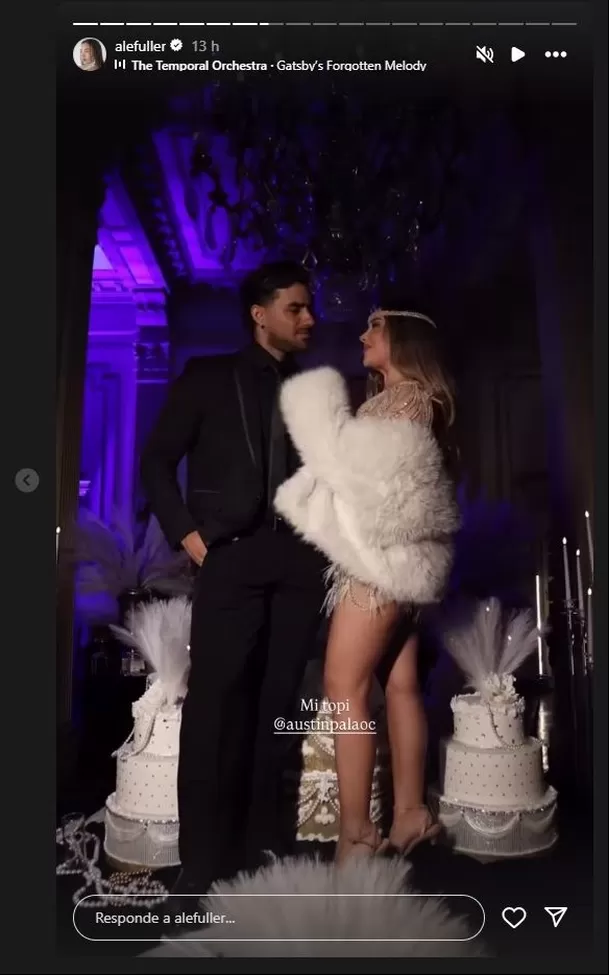 "Mi topi", escribió cariñosamente Ale Fuller a Austin Palao. Foto: Instagram