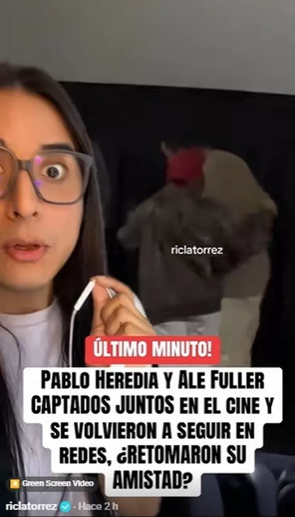 Ale Fuller y Pablo Heredia son captados juntos en el cine / TikTok: riclatorrez Ale Fuller y Pablo Heredia son captados juntos en el cine / TikTok: riclatorrez