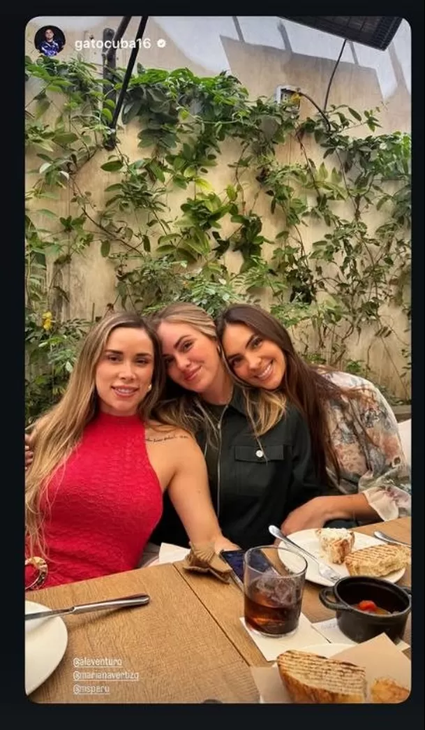 Ale Venturo con sus grandes amigas Natalie y Mariana Vértiz / Instagram
