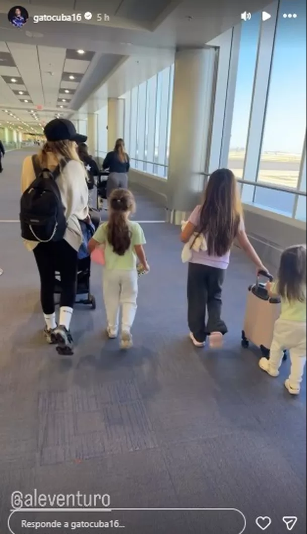 Ale Venturo se fue de viaje con Rodrigo Cuba, sus hijas y la hija de Melissa Paredes / Instagram